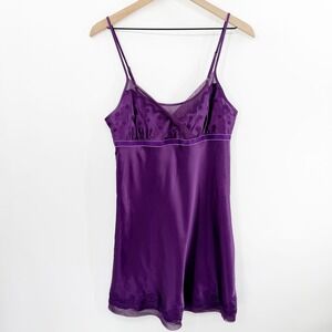 Vintage Y2K Babydoll Slip Dress Whimsygoth Fairy in Plum Purple Size M